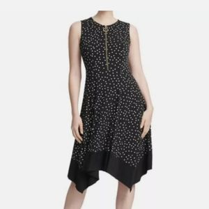 NWOT DKNY Polka Dot Handkerchief Hem Dress